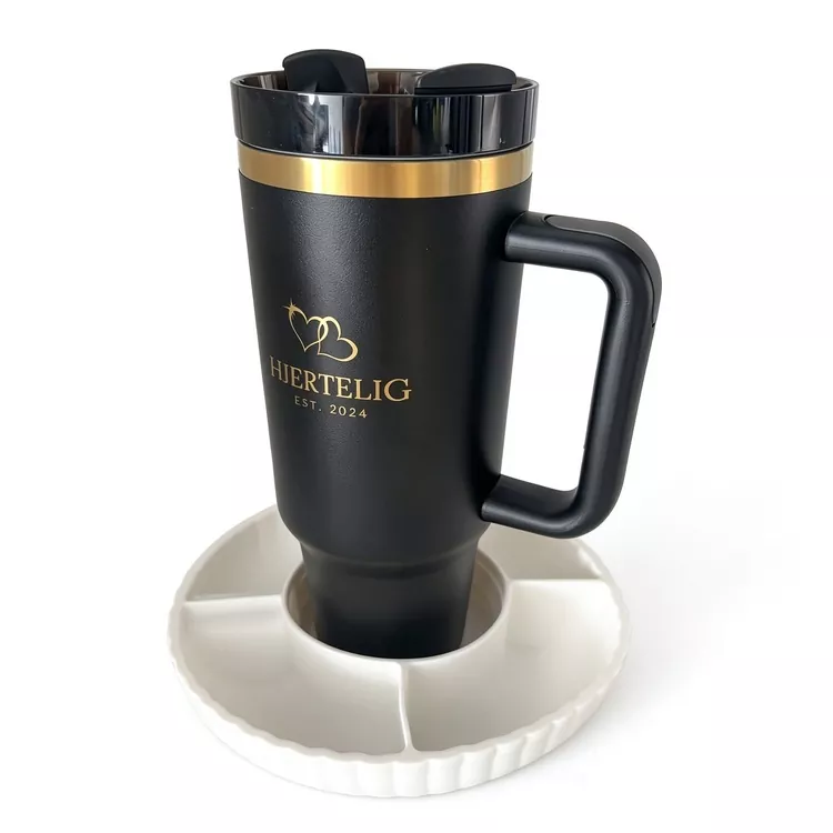 40oz Tumbler na may Silicone Fruit Plate