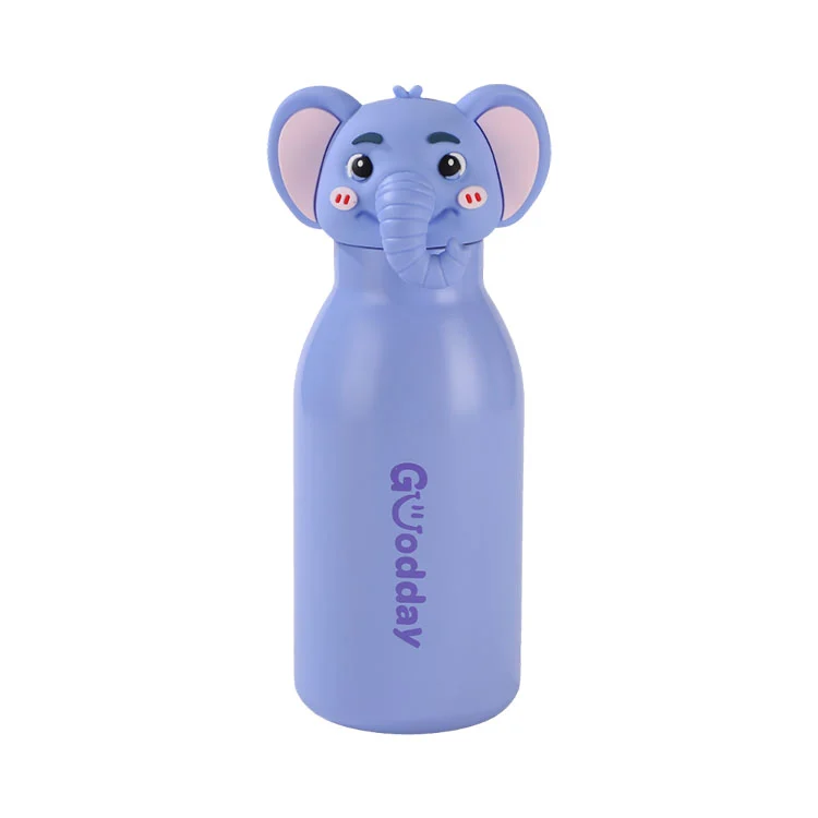 450ml Cartoon Head na Stainless Steel Water Cup ng mga Bata
