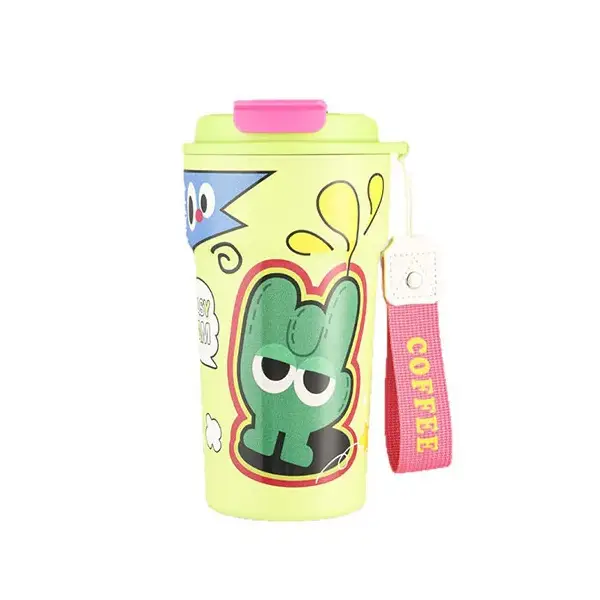 Insulated Tumbler Water Bottle na may Straw