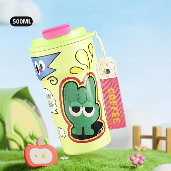 Insulated tumbler bote ng tubig na may dayami