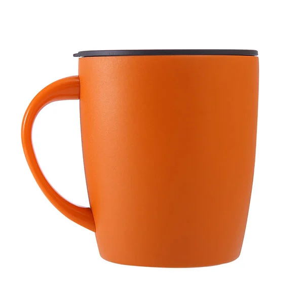 Hindi kinakalawang na asero na kape ng kape na may takip