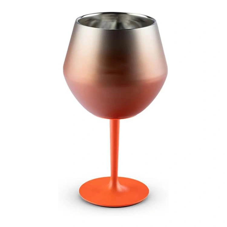 Hindi kinakalawang na asero na baso ng alak