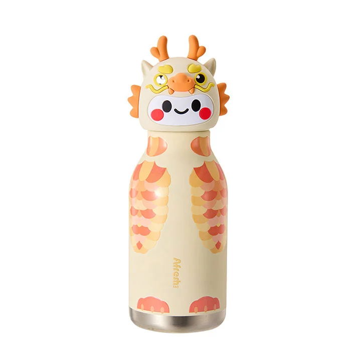 Vacuum Flask na may Silicone Figurine